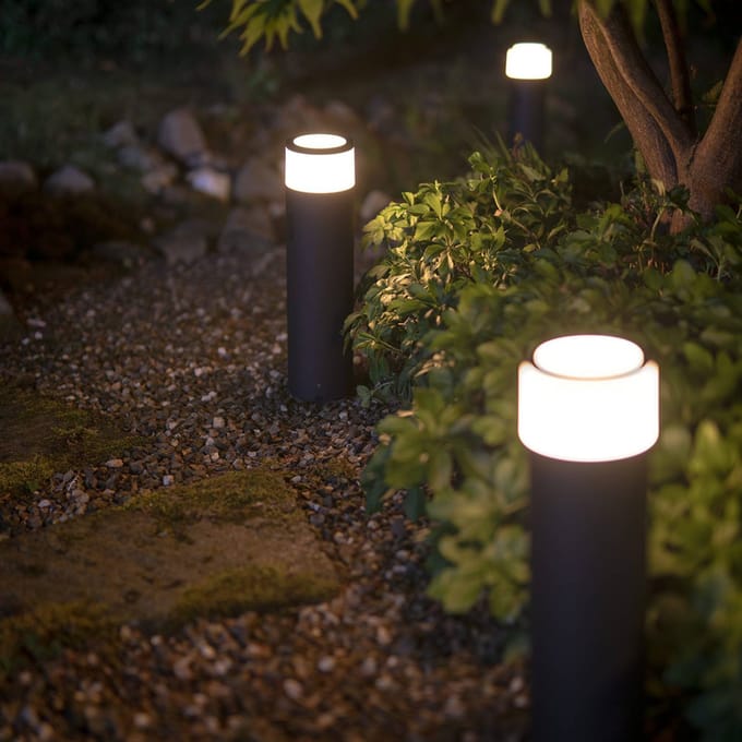 Philips Hue Calla sokkellamp - wit en gekleurd licht - zwart - hoog - LowVolt - uitbreiding