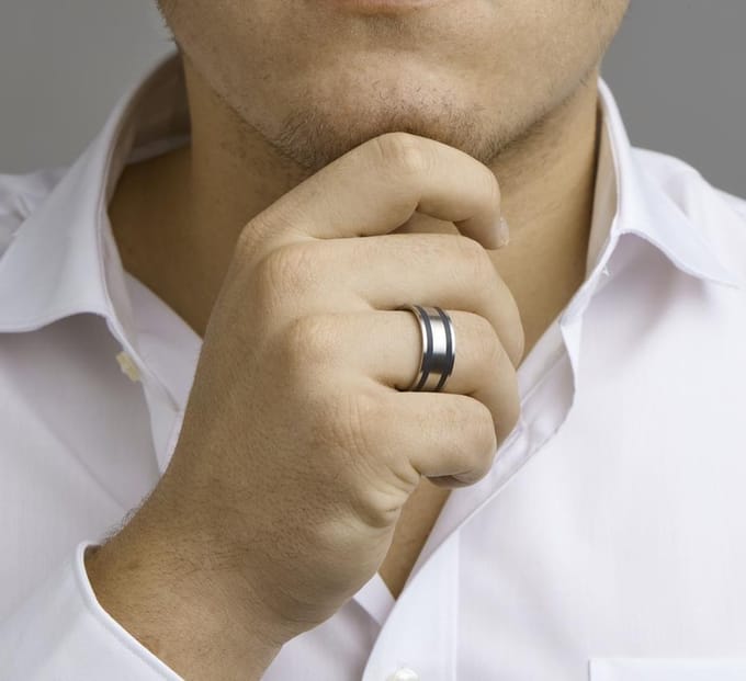 Dash Ring Poli/mat - Staal
