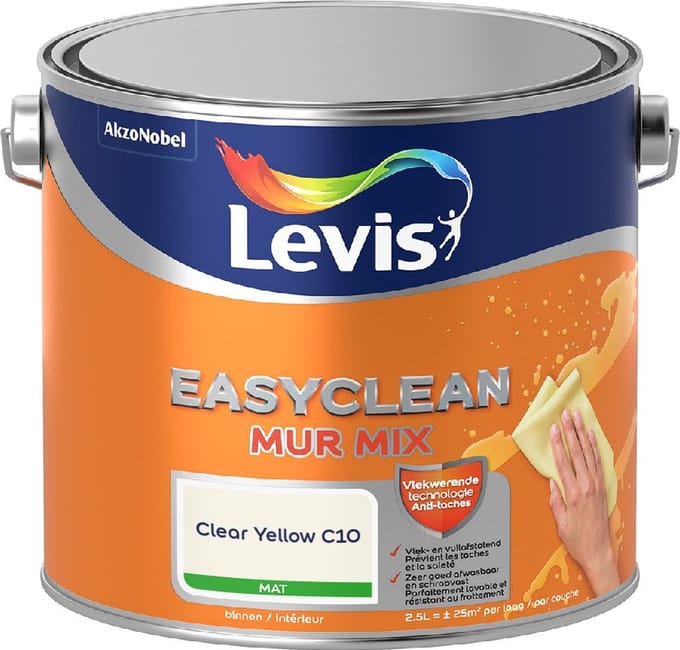Levis - Easyclean Mur Mat Mix - Clear Yellow C10 - Mengverf - 2,5 L