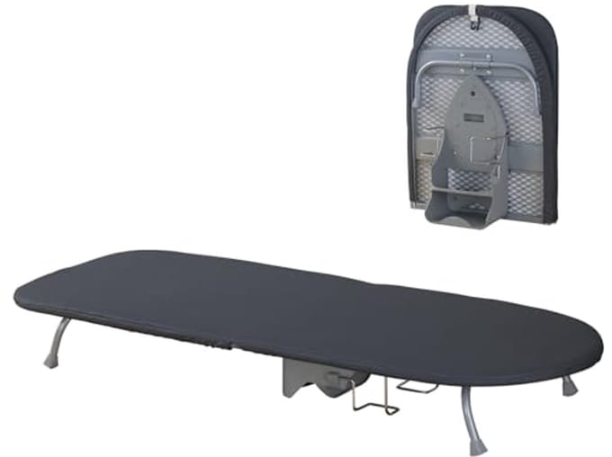 Inklapbare Mini Strijkplank - Compacte Tafelstrijkplank met Opbergbaar Strijkijzer