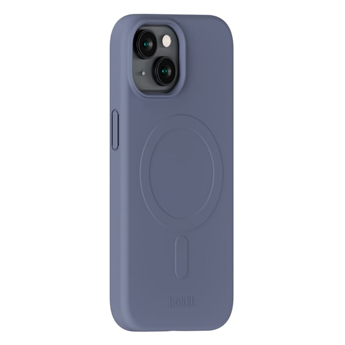 Holdit Soft geschikt voor MagSafe Case geschikt voor iPhone 17e / 16e / 15 / 14 / 13 - Pacific Blue