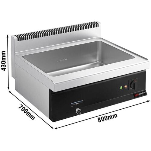 GGM Gastro Elektro Bain-Marie - 2,4 kW - 2x GN 1/1 oder 4x GN 1/2