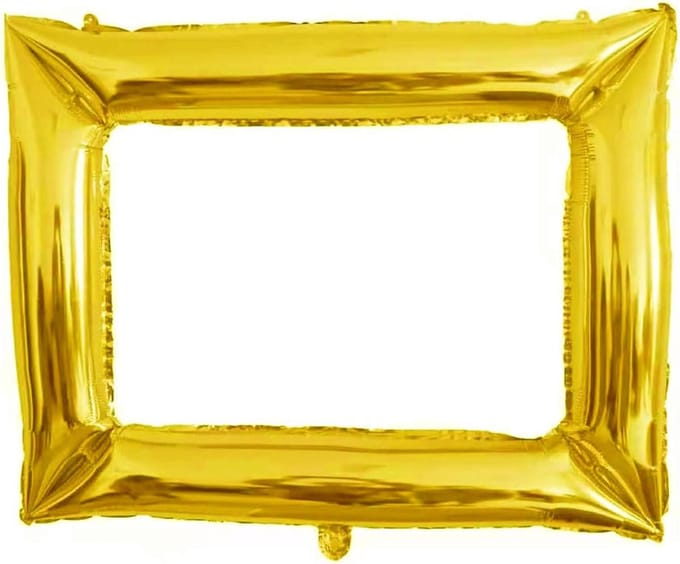 Opblaasbare Fotolijst - Feestaccessoires - Goud