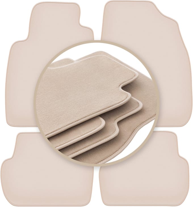 PREMIUM beige matten voor: Toyota Starlet P9 hatchback 1996-1999