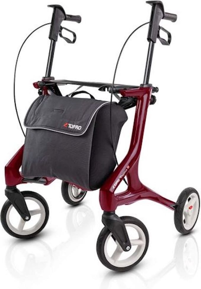 TOPRO Pegasus Carbon Rollator | Lichtgewicht 6kg | Super wendbaar | Blikvanger