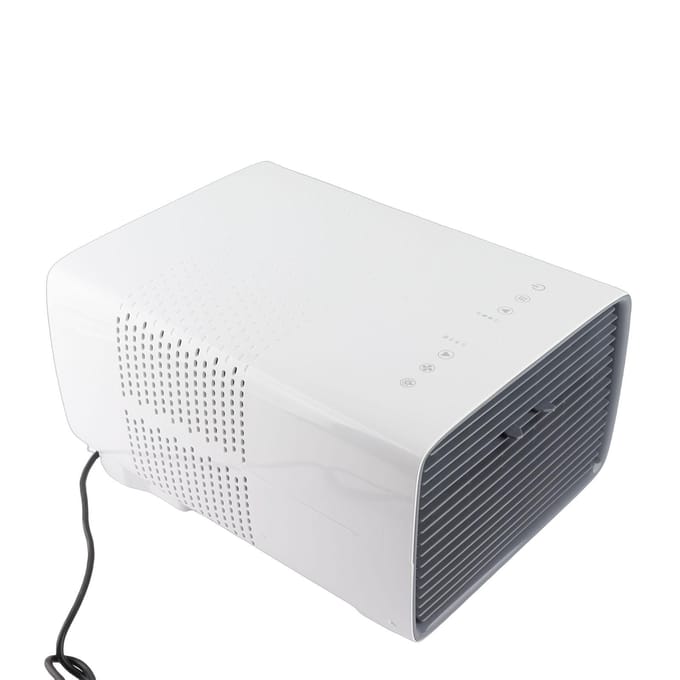 Climatiseur Portable Frais Faible Bruit Climatiseur Compact avec Télécommande pour Dortoir Cuisine Bureau white