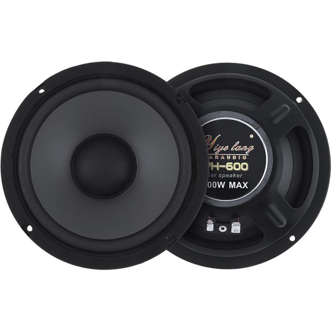 Yiye lang Auto Stereo Speaker 6.5 Inch Coaxiale Luidspreker Auto 600W Auto Subwoofer 2Way Speaker 1 Paar zwart