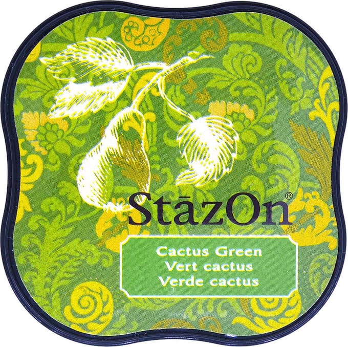 Stempelkussen midi cactus green - Stazon Tsukineko