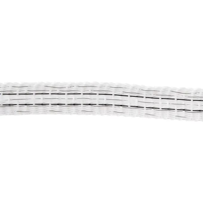 Gallagher PowerLine Lint 12,5mm wit (200m) - Hoog geleidende lint voor middelgrote afrasteringen