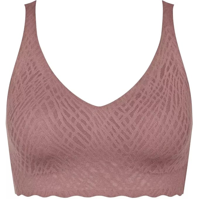 sloggi ZERO Feel Bliss Bralette Dames Beha - Cacao - Maat S