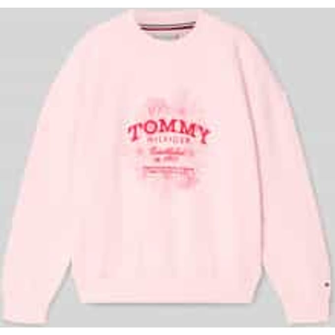 regular fit sweatshirt van katoenmix