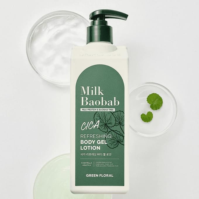 [Lait de Baobab] Gel Lotion Rafraîchissant pour le Corps Cica 500 ml gray