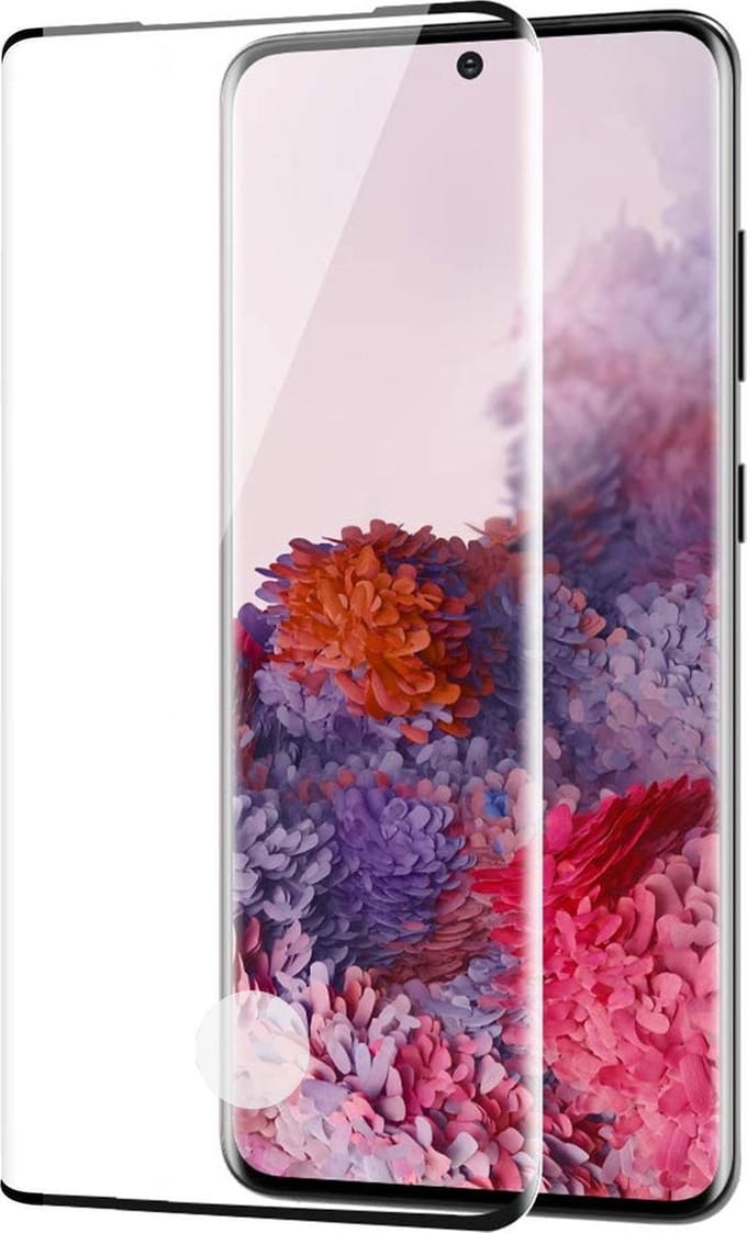 Screenprotector geschikt voor Samsung S20 - Full Screen Protector Glas
