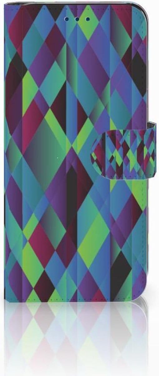 Book Case voor Samsung Galaxy S8 Book Case Abstract Green Blue