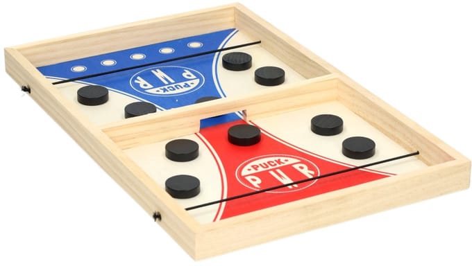 Wins Holland Lobbes Wooden Puck Shooting Game