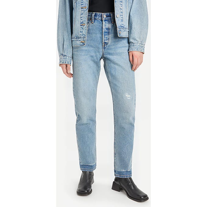 Levi's 501 Jeans Blue Maat: W24L30 | Slim Jeans Outlet | Dames | Blauw