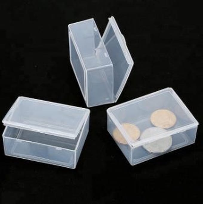 Plastic Doosje Transparant - 5,3cm x 4cm x 2cm - 20 stuks