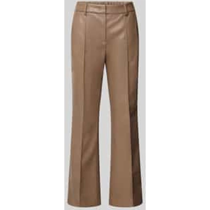 Loose fit broek in lederlook model 'Luane'