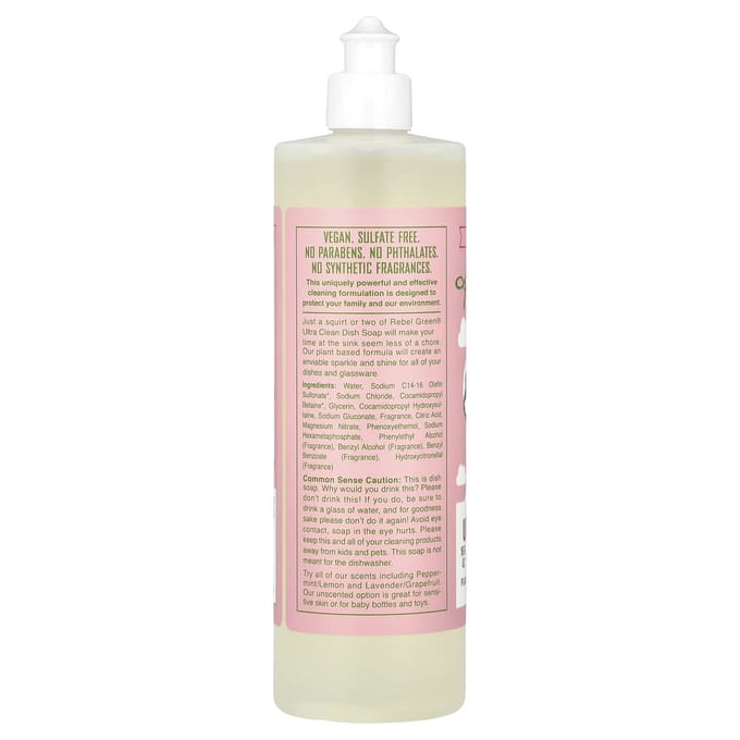 Ultra Clean Afwasmiddel, Roze Lila, 473 ml(16 fl oz) white