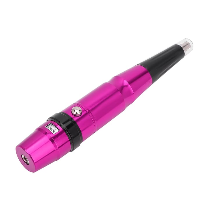 Elektrische Permanente Make-up Pen Wenkbrauw Lip Eyeliner Tattoomachine  (Rode roos) US Plug purple