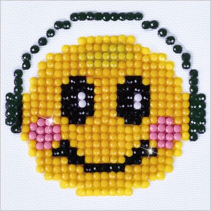 Diamond Dotz® Smiling Groove - Diamond Painting (12x12 cm)
