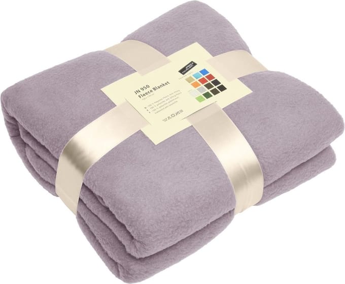 James & Nicholson Fleece Plaid Zilver 170 x 130 cm