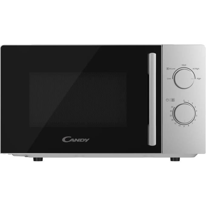 Micro-ondes CANDY CMW20SMSLI - 20L - MO : 700W - UI mécanique - 5 niveaux de puissance - Silver