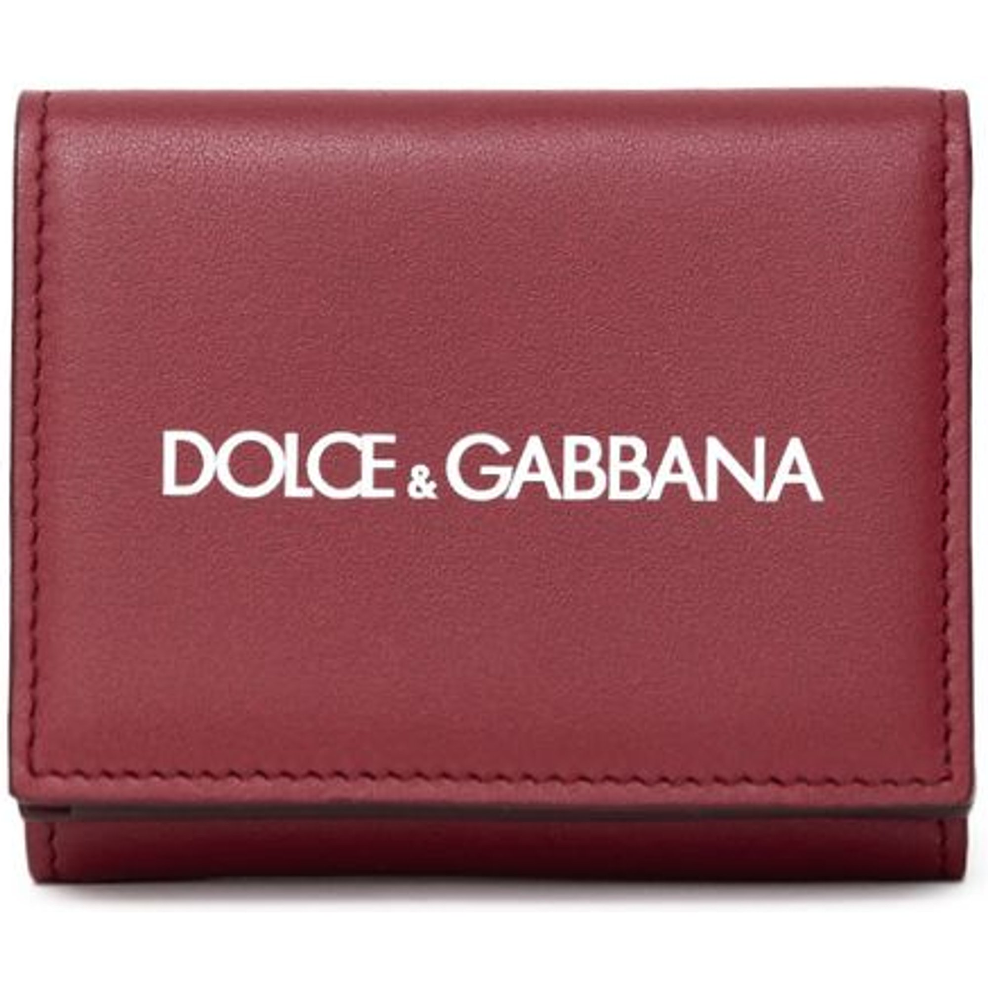 Mini portemonnees in rood leer Dolce & Gabbana