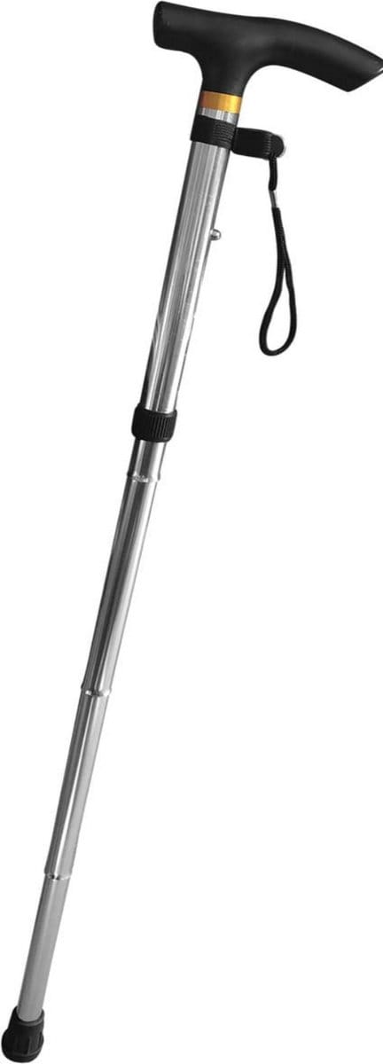 DID wandelstok - tot 92 cm - loopstok opvouwbaar - aluminium