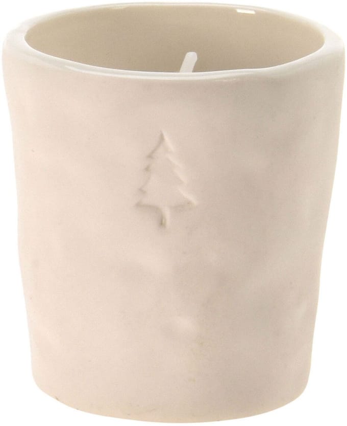 Theelichthouder Kerst Wit, 12st.