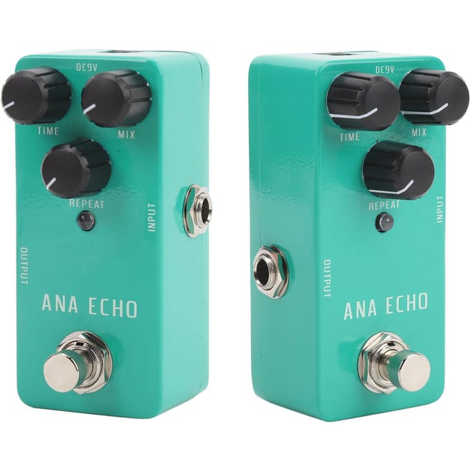 Analoge Delay Pedaal Warm Tape-achtig Echo Geluid True Bypass Elektrische Gitaar Effecten Pedaal DC9V black