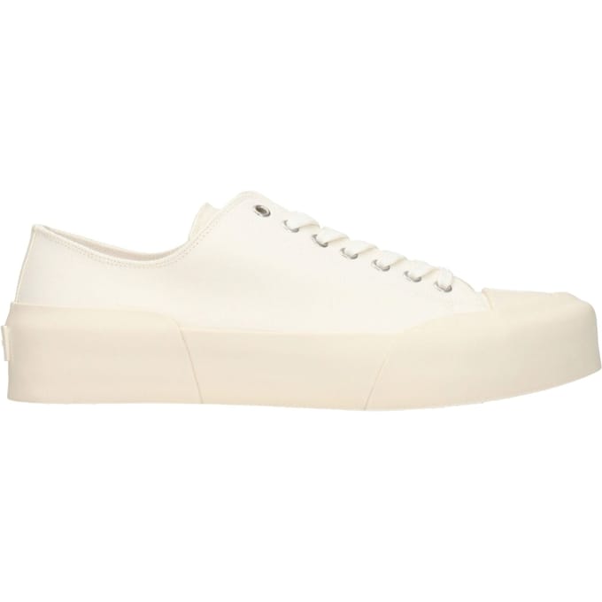 Jil Sander Beigekleurige Stof Lage Sneakers