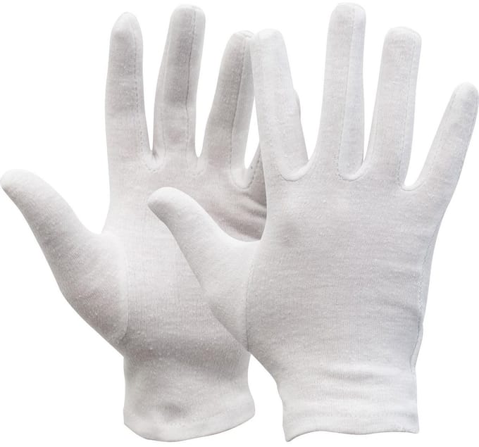 katoenen handschoen - 12 paar katoenhandschoen - gewicht 380 gram