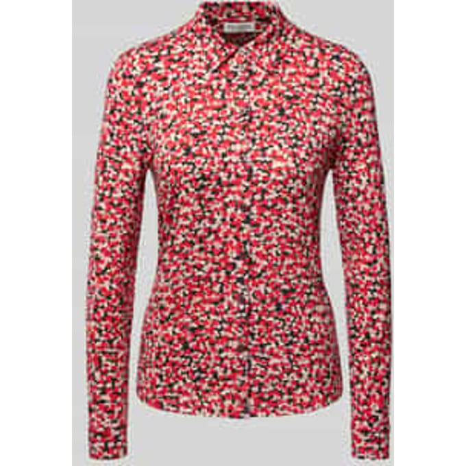 Regular fit shirt met lange mouwen van viscosemix