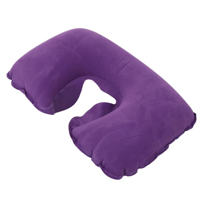 Ensemble Oreiller d'Avion Gonflable Design Ergonomique Douceur Réglable Oreiller de Voyage Gonflable avec blue