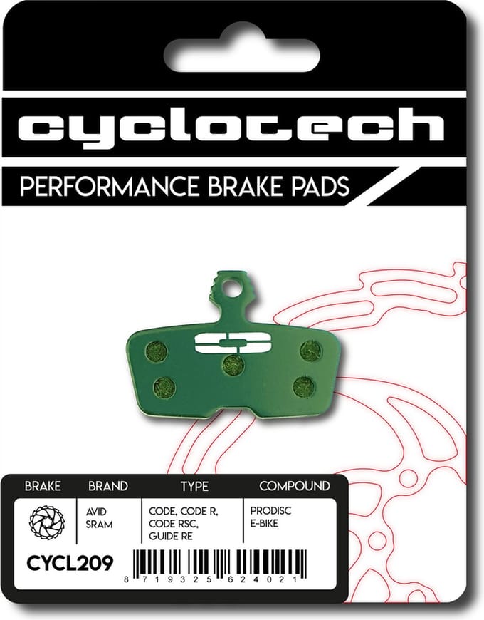 Prodisc E-Bike Remblokken voor o.a. Sram Code R, Code RSC en Sram Guide RE
