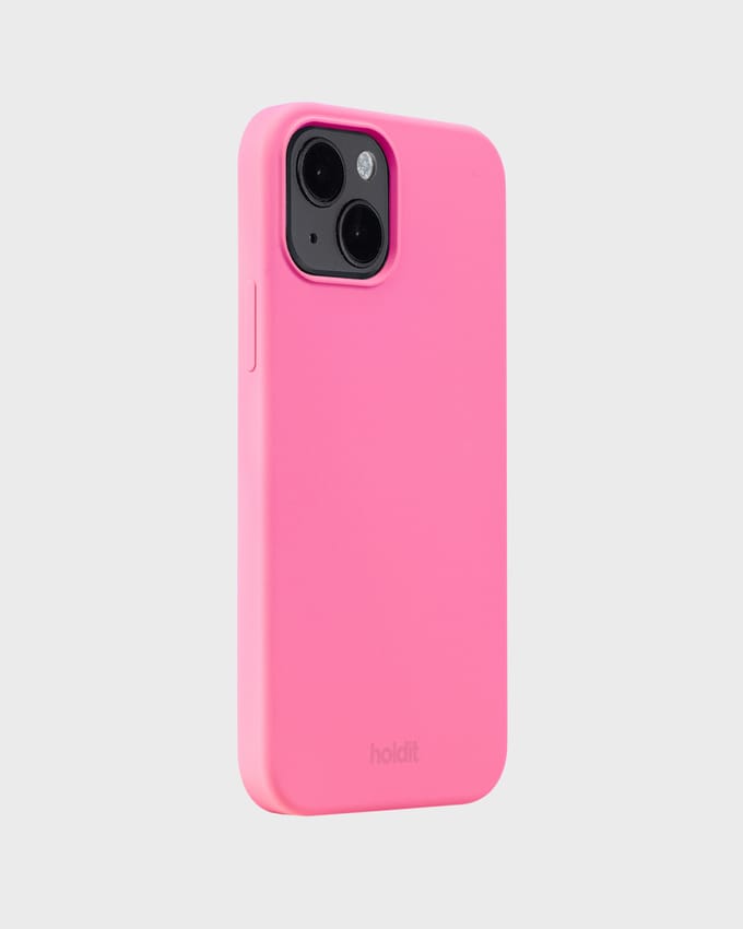 Phone Case Silicone Bright Pink iPhone 14