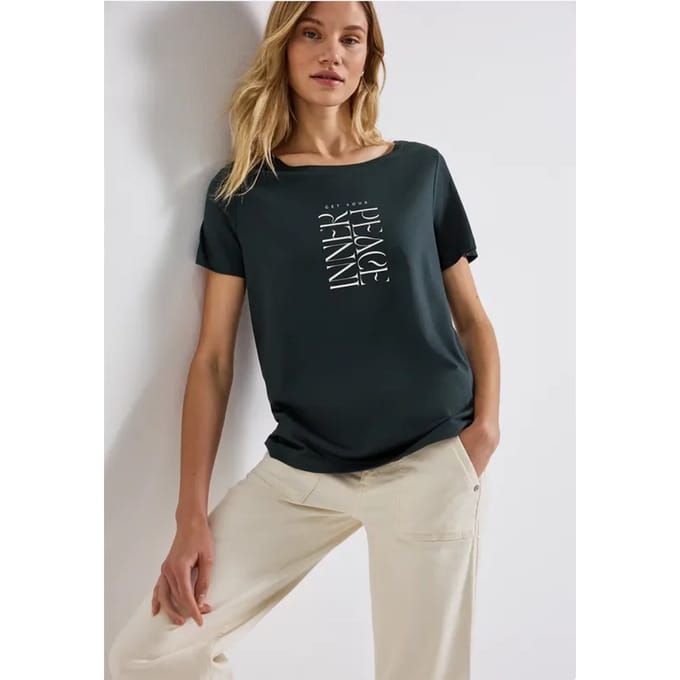 Shirt met tekstopdruk