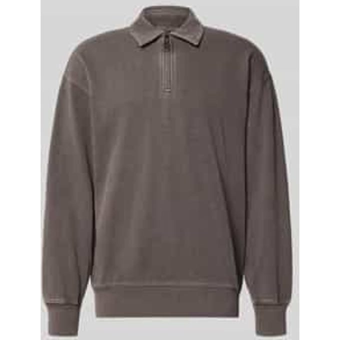 Carhartt WIP Harper Polo Sweatshirt, grijs
