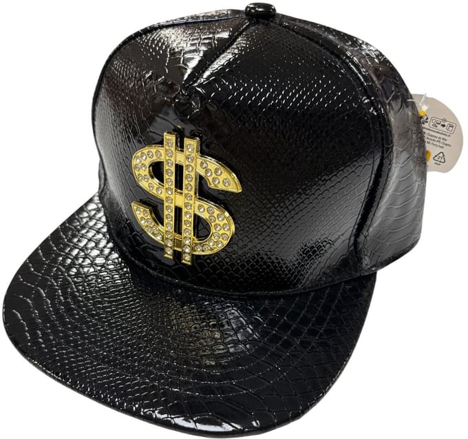 Pet Money Zwart - met steentjes - dollar