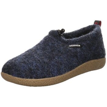 Pantoffels scheerwollen walkmateriaal Van Giesswein blauw