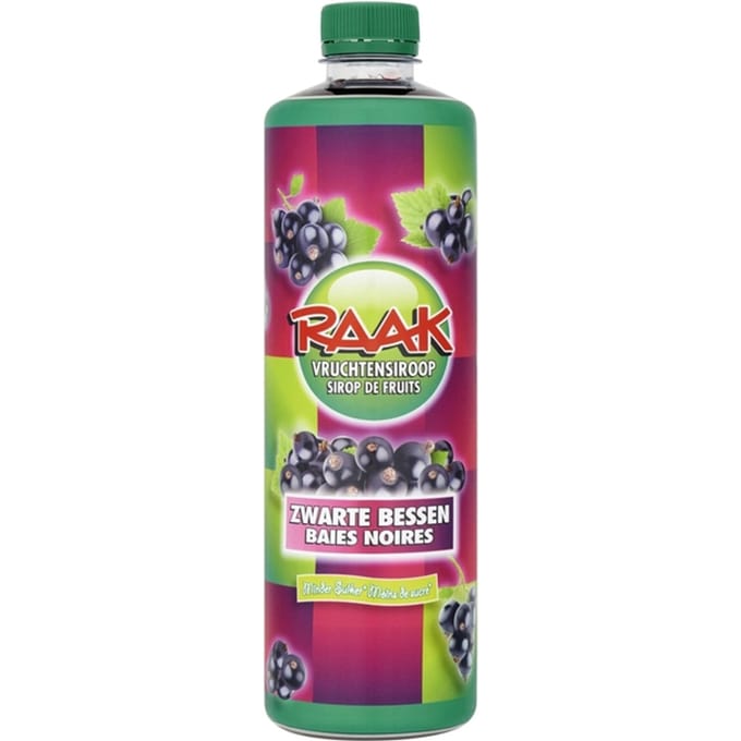 Siroop RAAK zwarte bessen 750ml