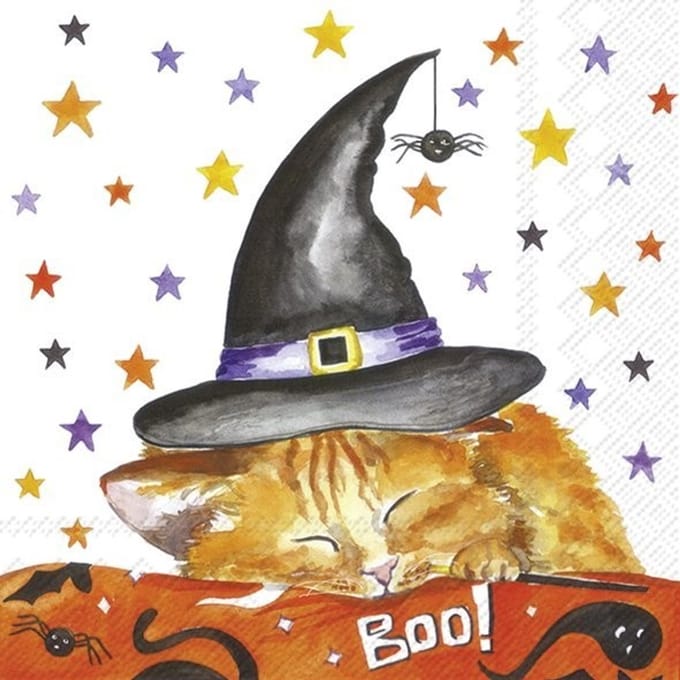 Cocktail servetten Witch little helper - IHR - 25x25 cm
