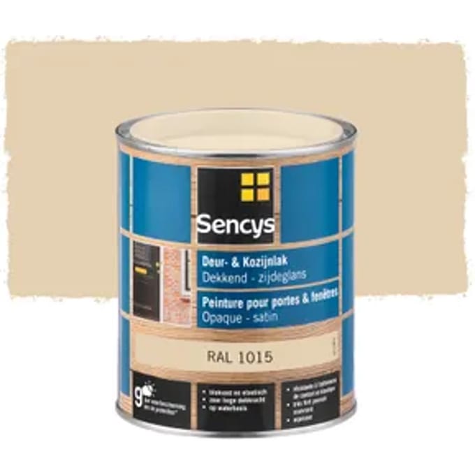 Sencys Houtlak Binnen - Ral 1015 - Zijdeglans - 750ml