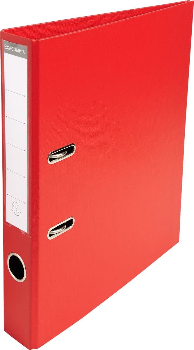 Exacompta 10x Prem'Touch® PVC Ordner met hefboom - rug 50 mm - A4 - Rood - 53545E