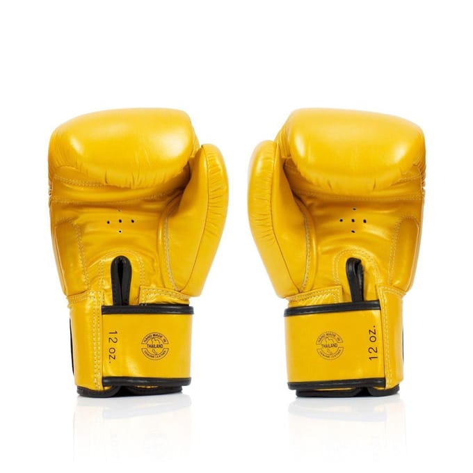 Fairtex BGV19 Deluxe Bokshandschoenen - Goud/Geel - 12 oz