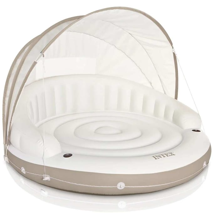 INTEX Loungebed met luifel drijvend eiland 199x150 cm 58292 EU