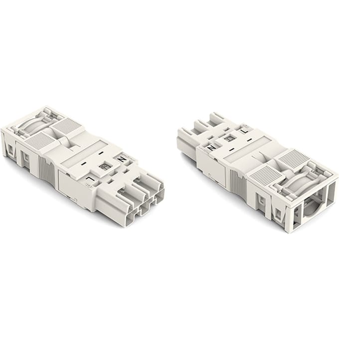 WAGO 3-Poolse Witte Connector Met Trekontlasting Behuizing - 770-133 [2 Stuks]