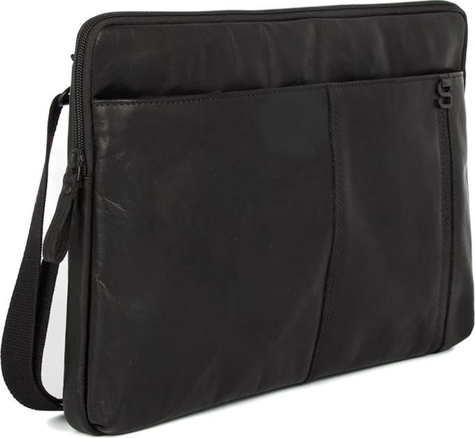 Leren Laptophoes - 15.6 inch - Seattle - Zwart