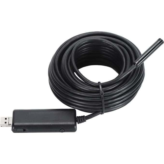 Caméra d'inspection endoscopique WiFi 720P IP67 étanche sans fil avec 6 LED pour Android 2 Meters black